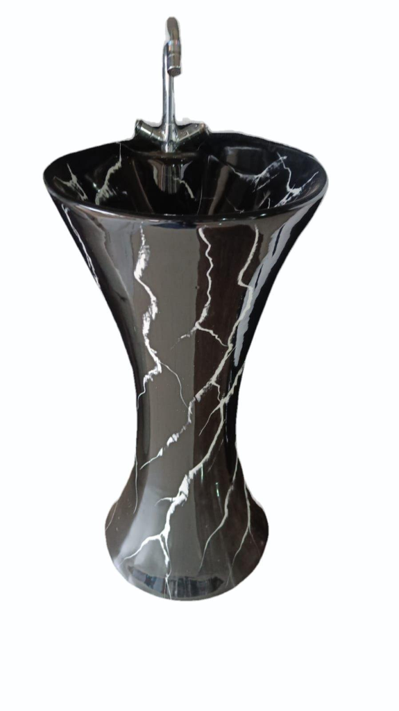 Noir Marble Pedestal